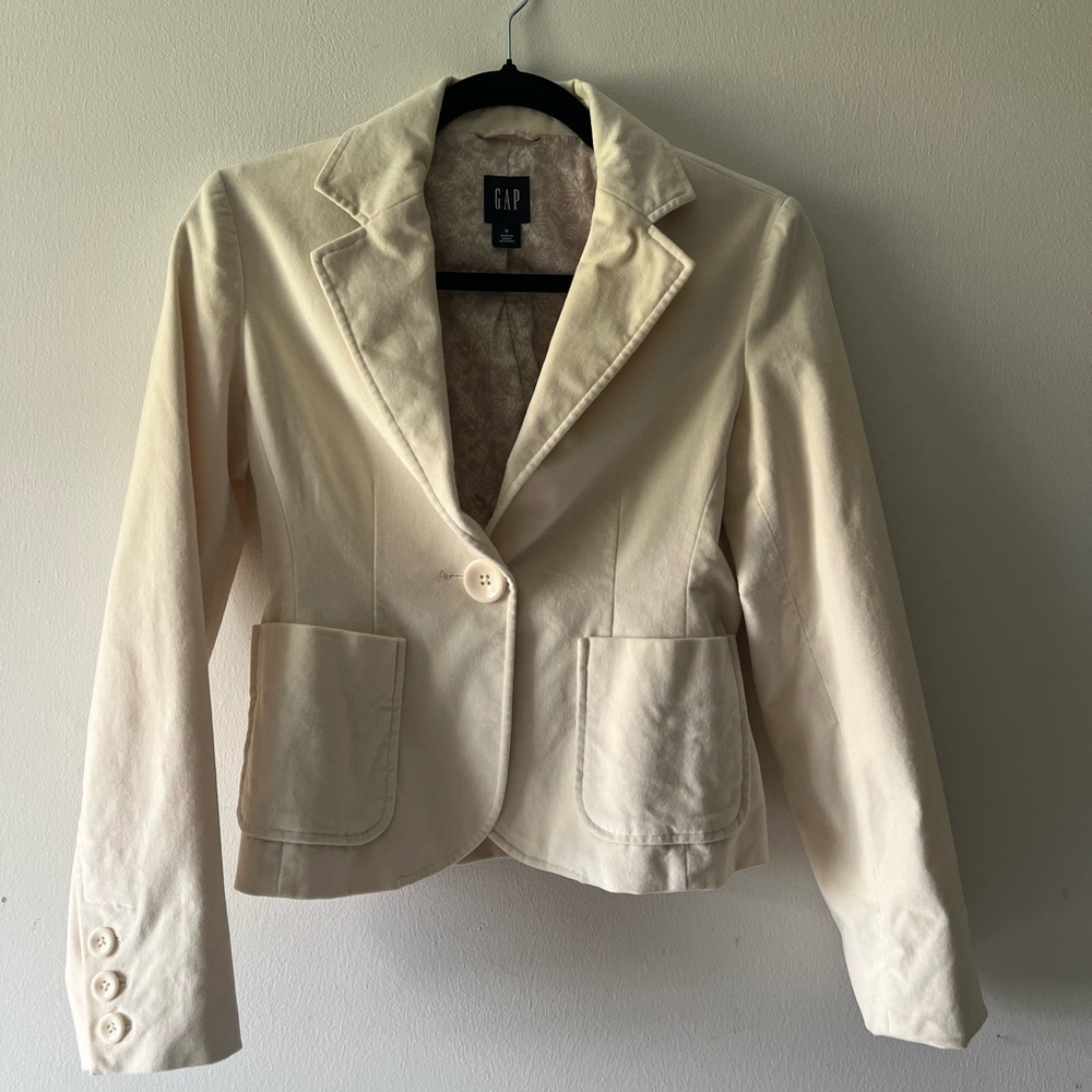 GAP Women's Cream Blazer